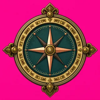compass, ornate design