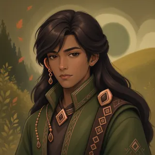 original adult caretaker, calm expression