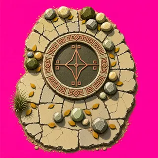 sand scatter, sparse arrangement