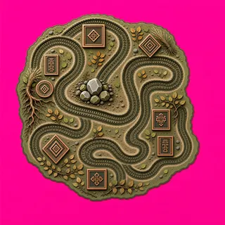 wheel tracks, irregular arrangement