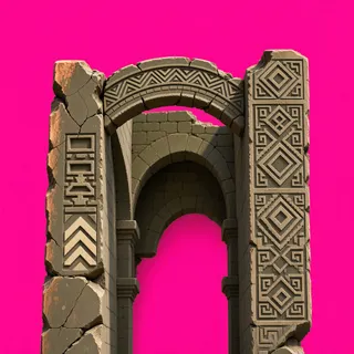 damaged archway