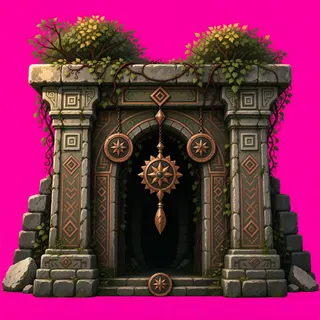 overgrown gate