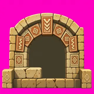 support arch, weathered