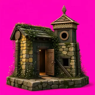 overgrown small dwelling