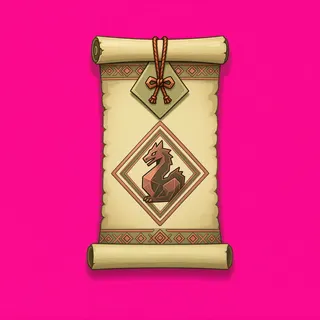 quest scroll, plain design