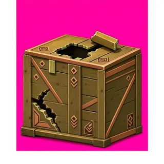 damaged wooden crate