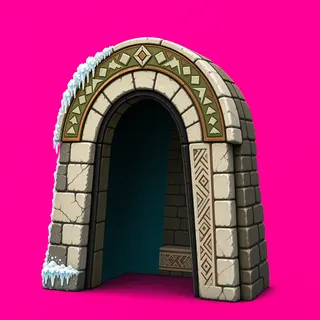 frosted archway