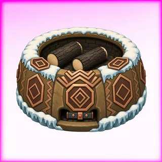 frosted campfire ring