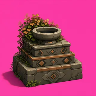 overgrown relic pedestal