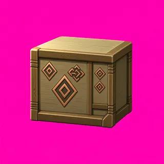 clean wooden crate