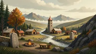 quiet camp at daylight