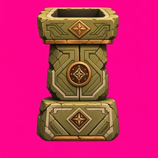 damaged relic pedestal