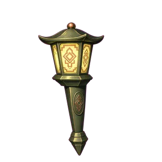 weathered lantern post