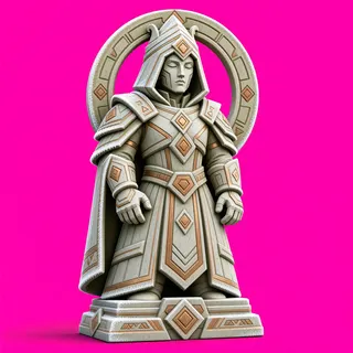 frosted statue