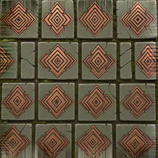 weathered flat paving