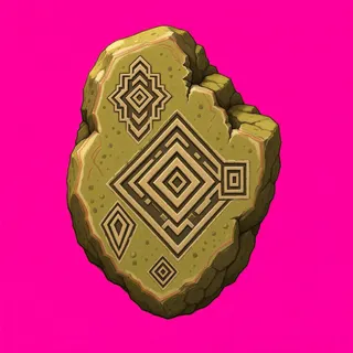 damaged small rock