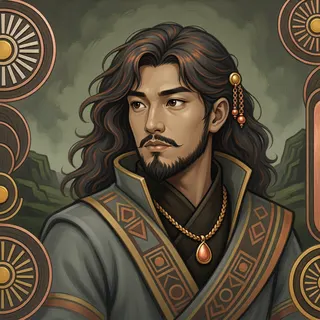 original adult scholar, calm expression