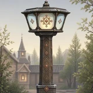 frosted lantern post