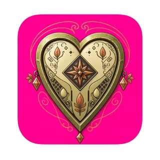 heart, ornate design