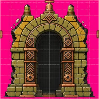support arch, damaged