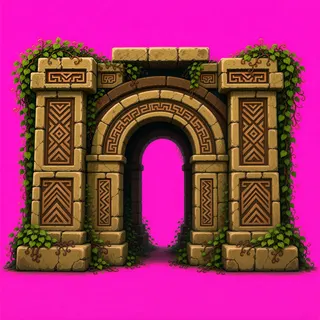 support arch, overgrown