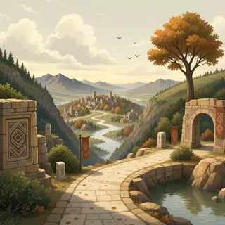 winding wilderness path at daylight