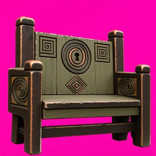 weathered bench