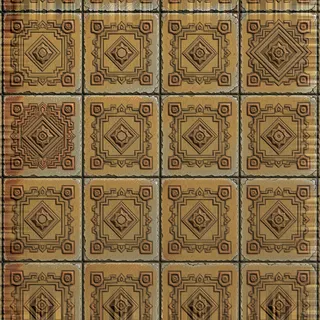 damaged dusty tiled floor