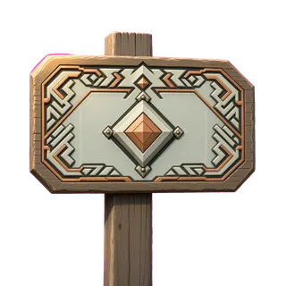 frosted wayfinding sign without text