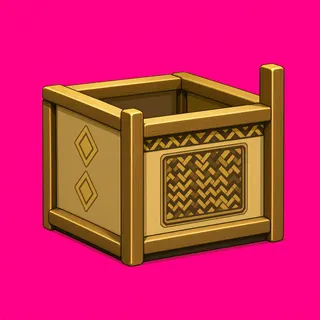clean wooden crate