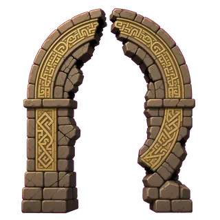 damaged archway