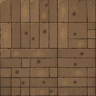 damaged weathered plank floor