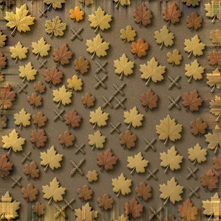 dust-covered leaf litter