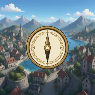 compass, plain design