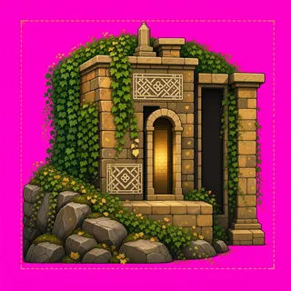 cliff corner, overgrown