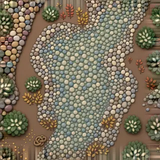 clean river pebbles
