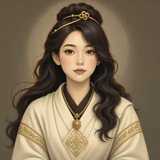 original adult healer, calm expression