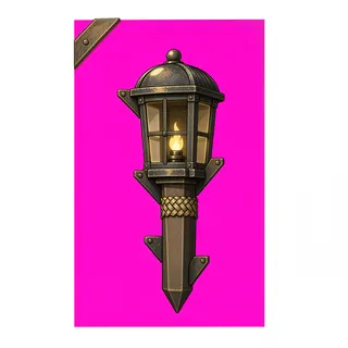 weathered lantern post