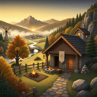 quiet camp at daybreak