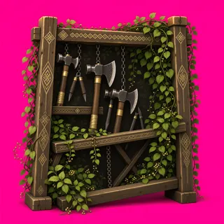 overgrown tool rack