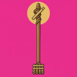 staff, plain design