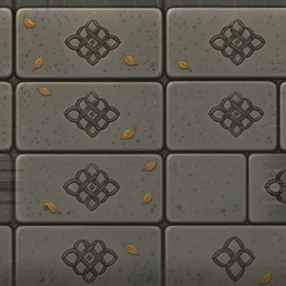damp flat paving