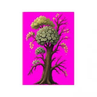 damaged tall shrub