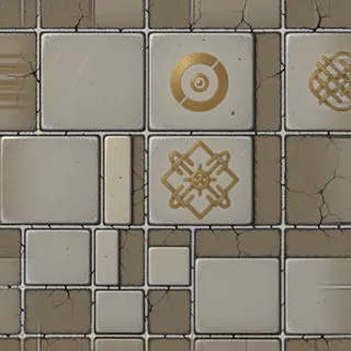 frosted dusty tiled floor