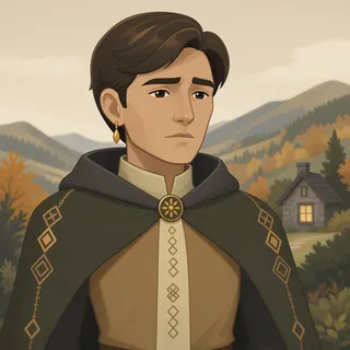 original adult caretaker, calm expression