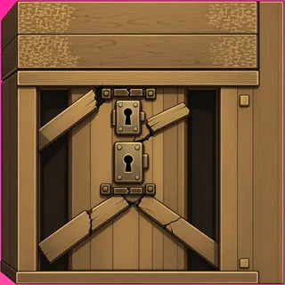 door locked, damaged