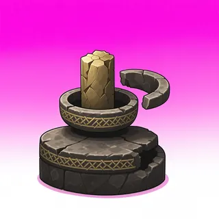 damaged relic pedestal