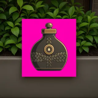 water flask, rare accent design