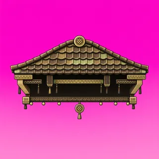 roof center, weathered