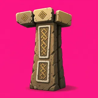 damaged broken pillar